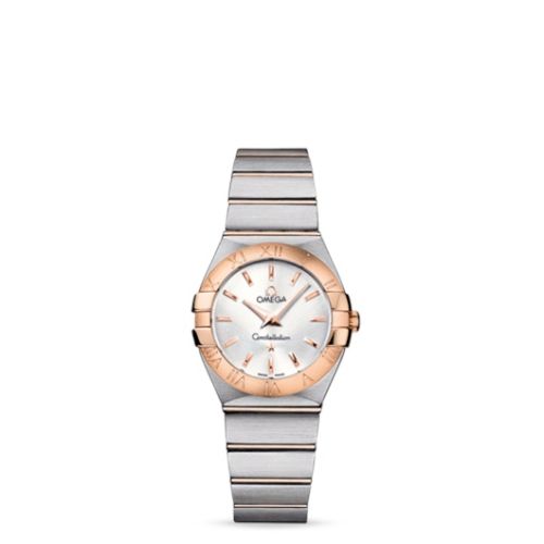 Omega Constellation Quartz 27 Brushed Stainless Steel / Red Gold / Silver